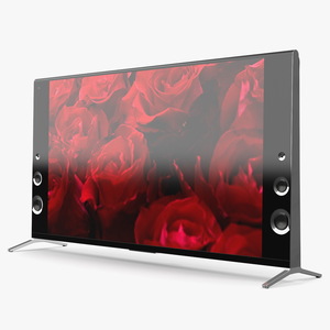 Modern Flat Screen Television 3D model