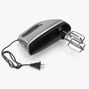 Hand Mixer Chrome 3D