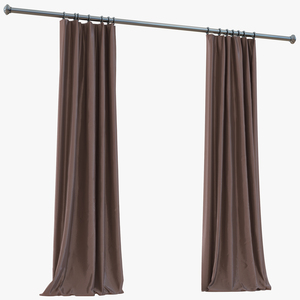 3D model Curtain 5 Brown