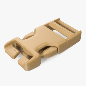 3D Quick Release Plastic Buckle model