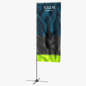 3D Vertical Banner Stand