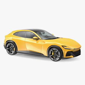 3D model Yellow Extreme Crossover Sports Car