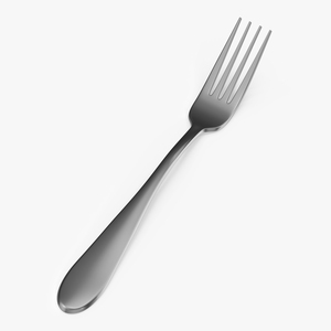 3D Silver Fork