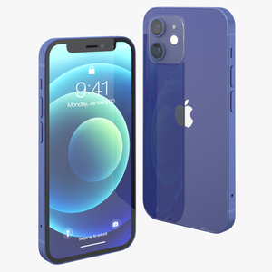 3D model Apple iPhone 12 mini Blue