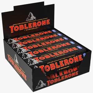 Toblerone Dark Chocolates Box 3D model