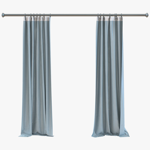 Curtain 5 Blue 3D model