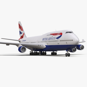 3D model Boeing 747 400 British Airways