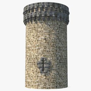 Small Medieval Castle Tower 3D