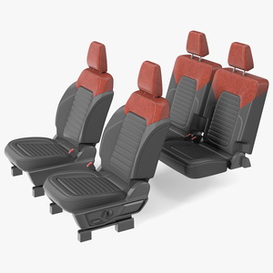 SUV Seats 3D model