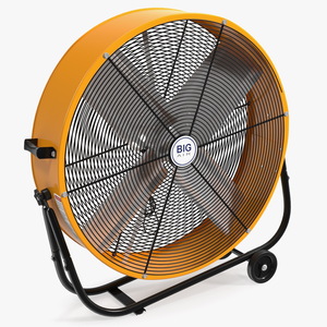 3D model Industrial Floor Fan