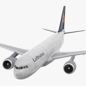 Airbus A330 P2F Lufthansa Rigged 3D