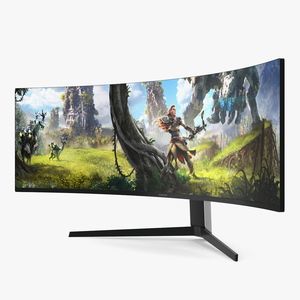 3D Samsung Odyssey G9 Ultrawide Gaming Monitor ON