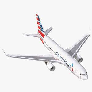 3D Boeing 767-200ER American Airlines Rigged