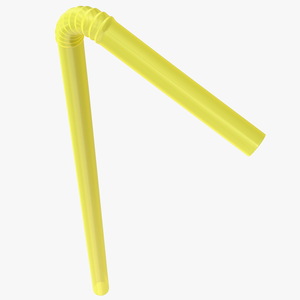 3D Bendy Plastic Drinking Straw model