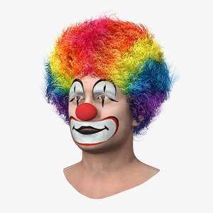 3D model Funny Clown Head Fur