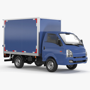 Japanese Mini Truck Refrigerator Blue 3D