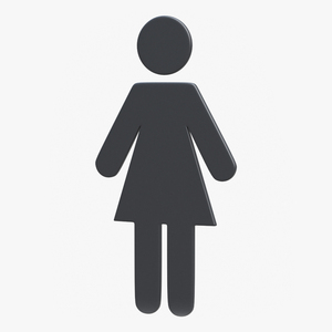 3D model WC Women Symbol