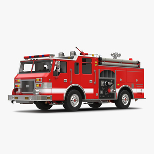 Fire Truck Apparatus 4 3D