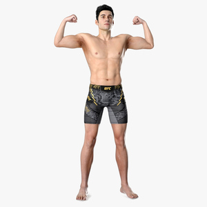 3D Fighter UFC MMA in Athletic Pose Fur