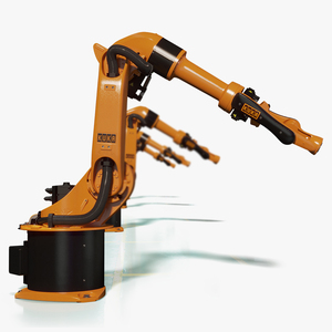 3D KUKA KR-16 L8 Industrial Robotic Arm Rigged model