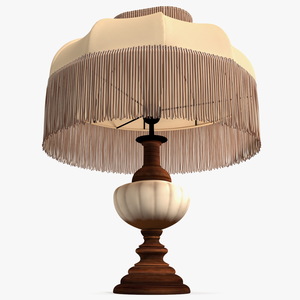 3D Vintage Lantern Table Lamp