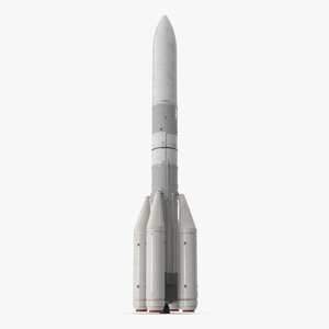 Space Rocket Launch Vehicle 3D