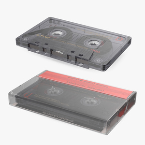 3D model TDK D90 Cassette Tape with Box