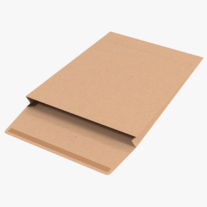 Kraft Paper Gusset Envelope 3D