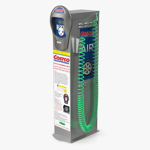 Self Service Tire Air Station Blue 3D model