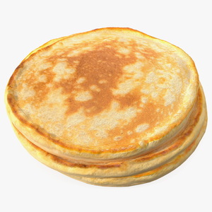 Three Pancakes 3D model