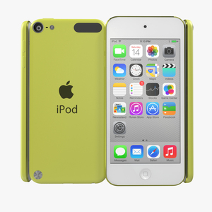 iPod Touch Yellow 3D