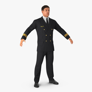 Airline Pilot with Fur 3D