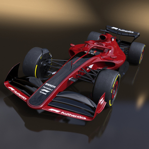 3D model Formula 1 2022 Red Livery