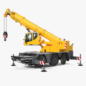 3D Compact Mobile Crane Liebherr LTC 1050 31 Rigged model