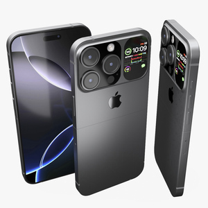 iPhone Flip Space Gray 3D