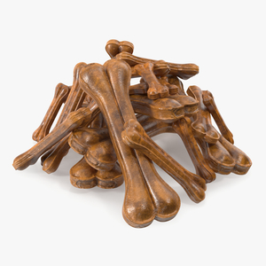 3D Heap of Dog Treats Dark model