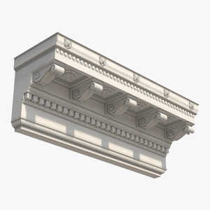 Corinthian Architrave and Frieze Greco Roman 3D model