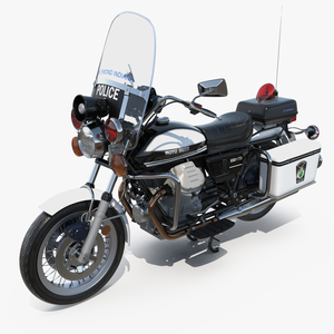 Moto Guzzi 850 T3 Police Bike 3D model