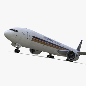 Singapore Airlines Boeing 777 3D model