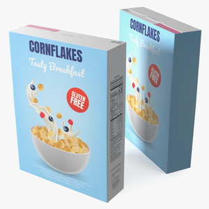 3D model Corn Flakes Box