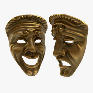 3D Theatre Masks model