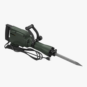 3D Electric Demolition Jack Hammer 3 model