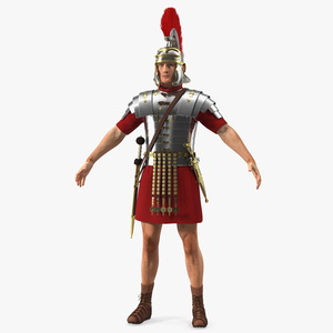 3D Roman Legionnaire Fur Rigged model