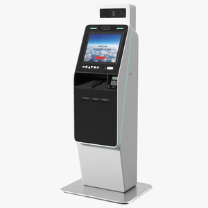 3D Airport Smart Self Check In Terminal