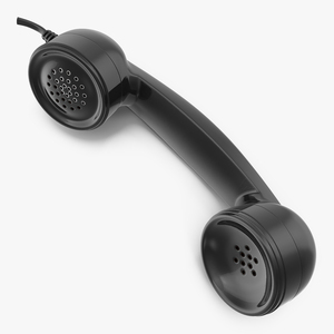 3D Retro Telephone Receiver 2