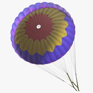 3D Round Color Parachute