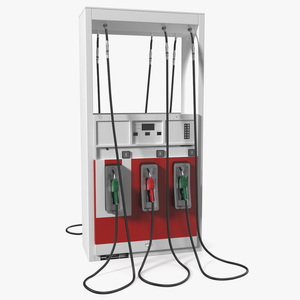 Gas Pump Red 3D