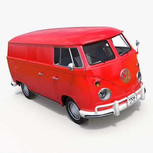 Classic Volkswagen Type 2 Van 3D model