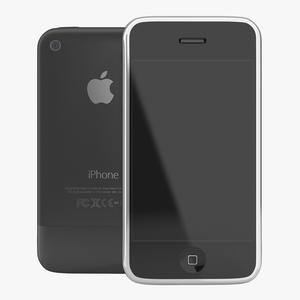 3D model Apple iPhone 2 Black