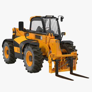 3D model Telescopic Handler Forklift Generic